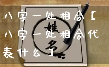 八字一处相合【八字一处相合代表什么】_https://www.dao-sheng-yuan.com_八字_第1张