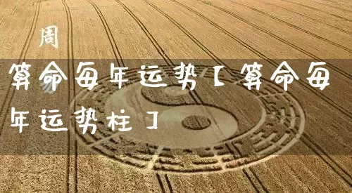 算命每年运势【算命每年运势柱】_https://www.dao-sheng-yuan.com_起名_第1张