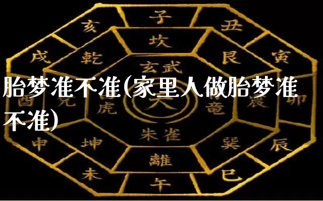 胎梦准不准(家里人做胎梦准不准)_https://www.dao-sheng-yuan.com_易经_第1张