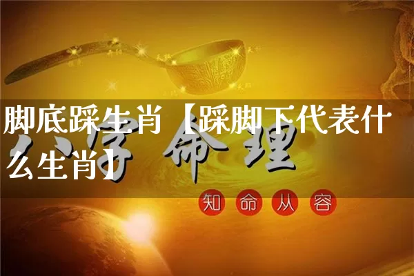 脚底踩生肖【踩脚下代表什么生肖】_https://www.dao-sheng-yuan.com_五行_第1张