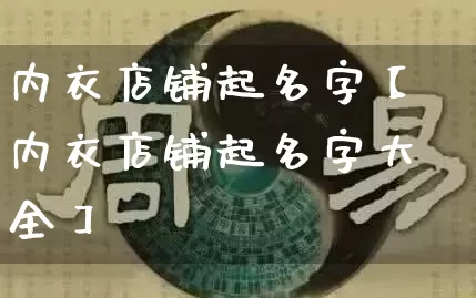 内衣店铺起名字【内衣店铺起名字大全】_https://www.dao-sheng-yuan.com_易经_第1张