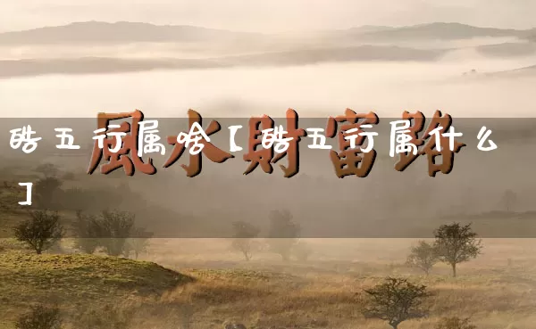 皓五行属啥【皓五行属什么】_https://www.dao-sheng-yuan.com_八字_第1张