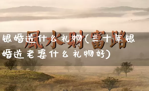 银婚送什么礼物(三十年银婚送老婆什么礼物好)_https://www.dao-sheng-yuan.com_风水_第1张