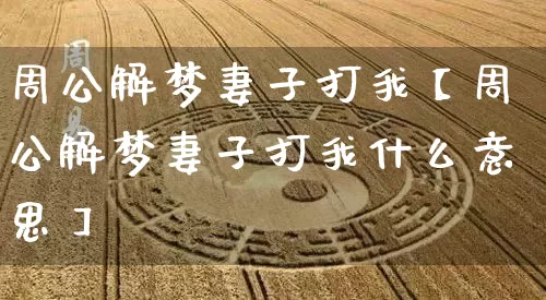 周公解梦妻子打我【周公解梦妻子打我什么意思】_周公解梦_第1张_道圣缘 周公解梦妻子打我【周公解梦妻子打我什么意思】_https://www.dao-sheng-yuan.com_周公解梦_第1张