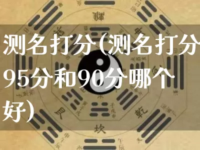 测名打分(测名打分95分和90分哪个好)_https://www.dao-sheng-yuan.com_八字_第1张