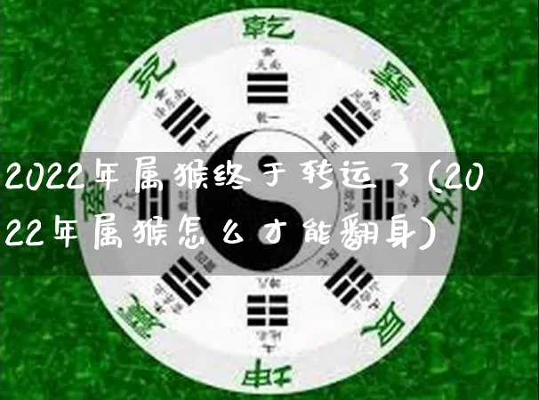 2022年属猴终于转运了(2022年属猴怎么才能翻身)_https://www.dao-sheng-yuan.com_生肖属相_第1张